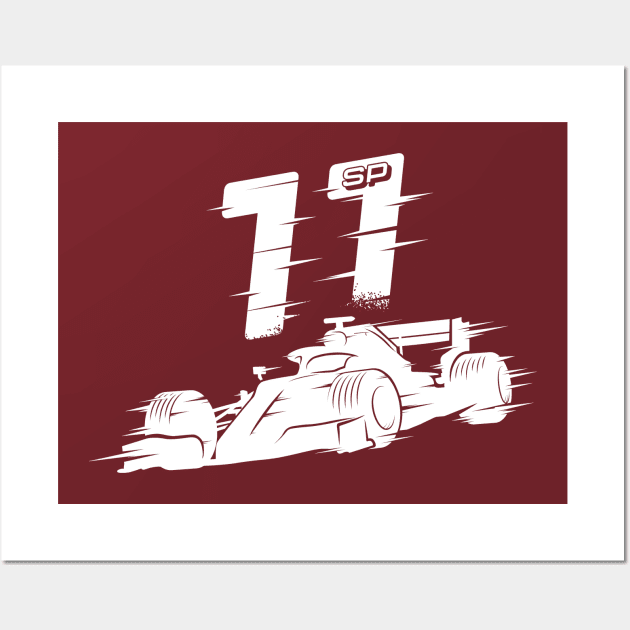 We Race On! 11 [White] Wall Art by DCLawrenceUK